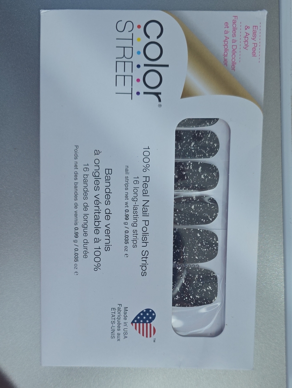 Color Street Silver Glitter Nail Strips - Sparkling Silver SILVER MIST